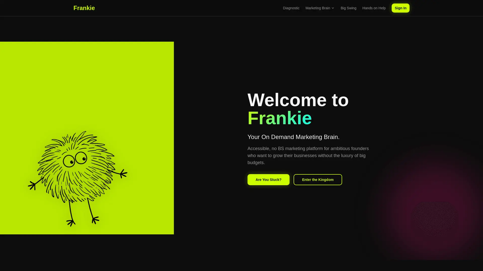 Screenshot 1 of Frankie Marketing Brain
