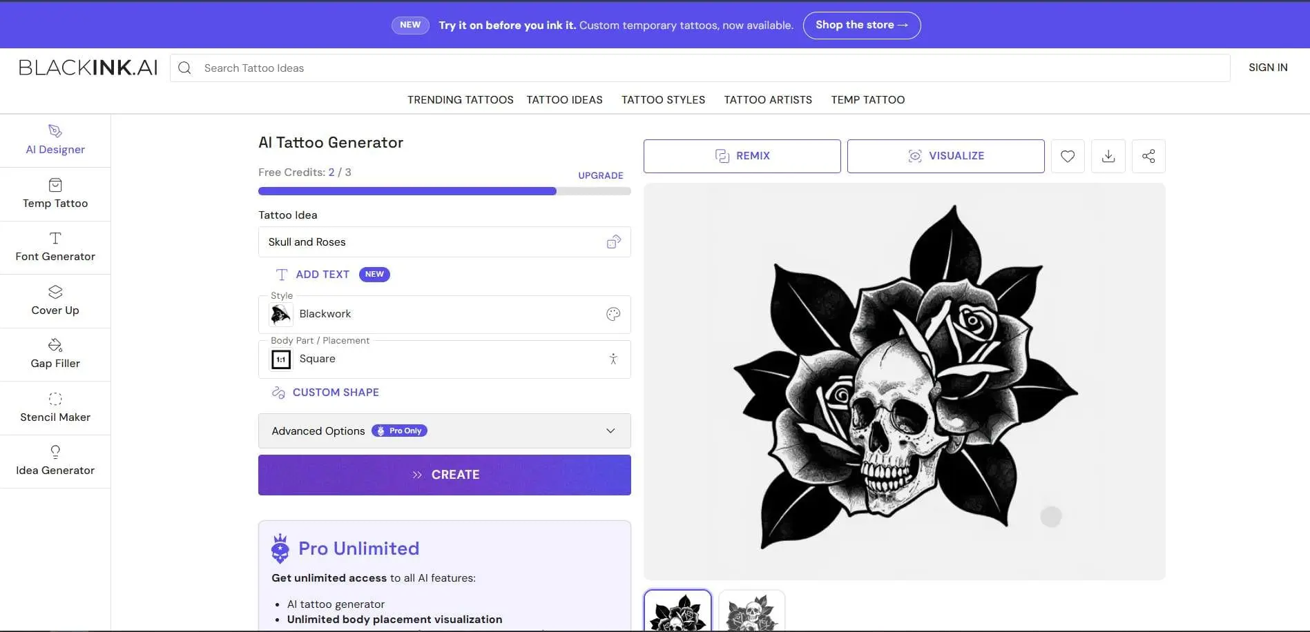 Screenshot 1 of BlackInk AI