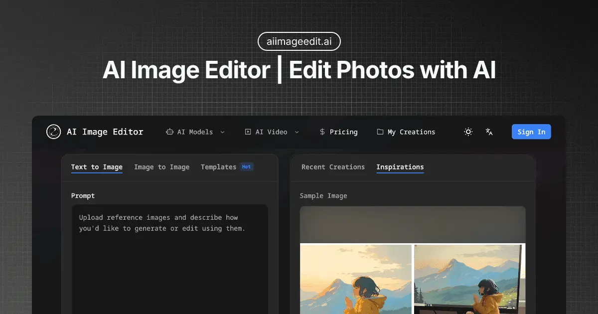 Screenshot 1 of AI Image Editor