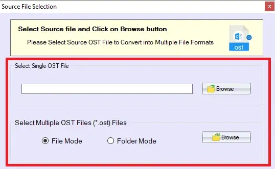 Screenshot 1 of TrustVare OST to EMLX Converter 
