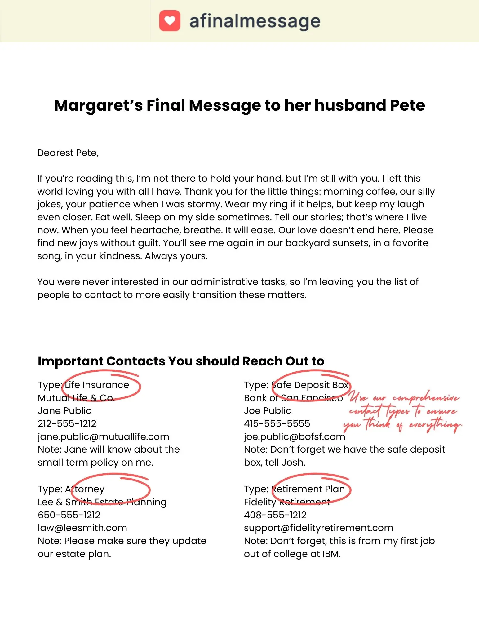 Screenshot 2 of A Final Message, Protect Your Legacy