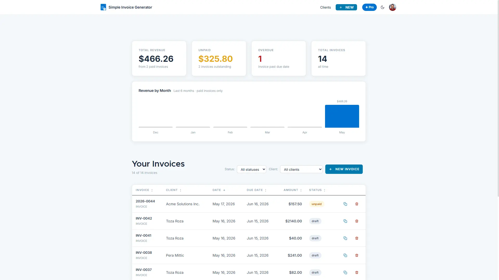 Screenshot 3 of Simple Invoice Generator