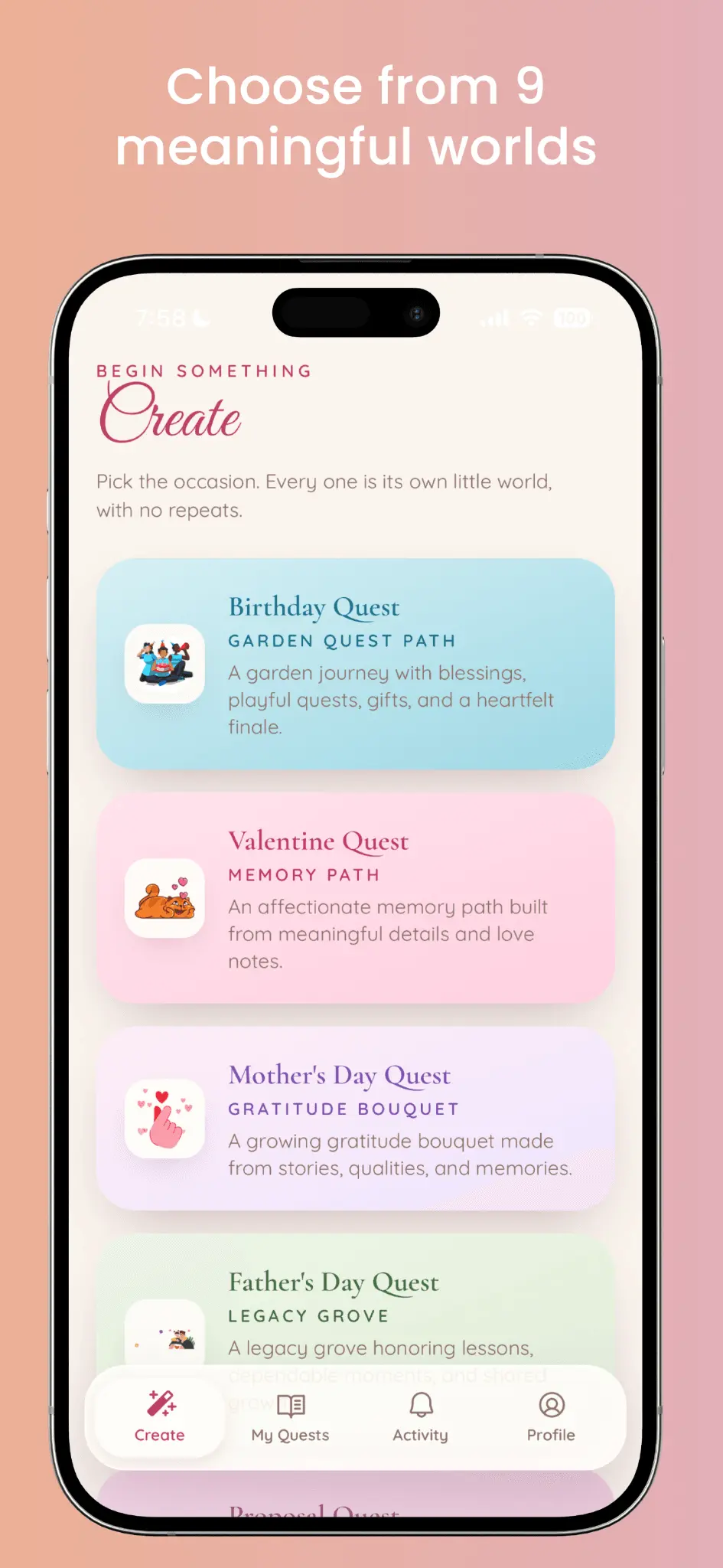 Screenshot 3 of BloomQuest: Celebrate