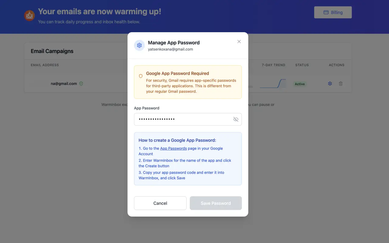 Screenshot 7 of WarmInbox