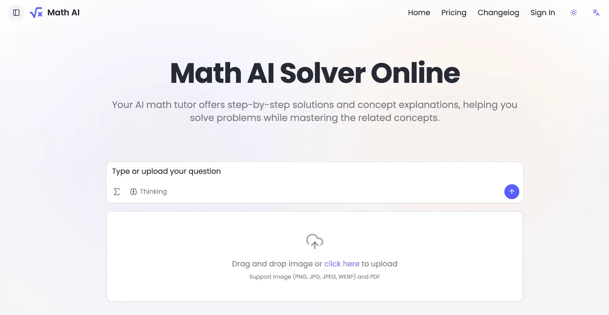 Screenshot 1 of Math AI