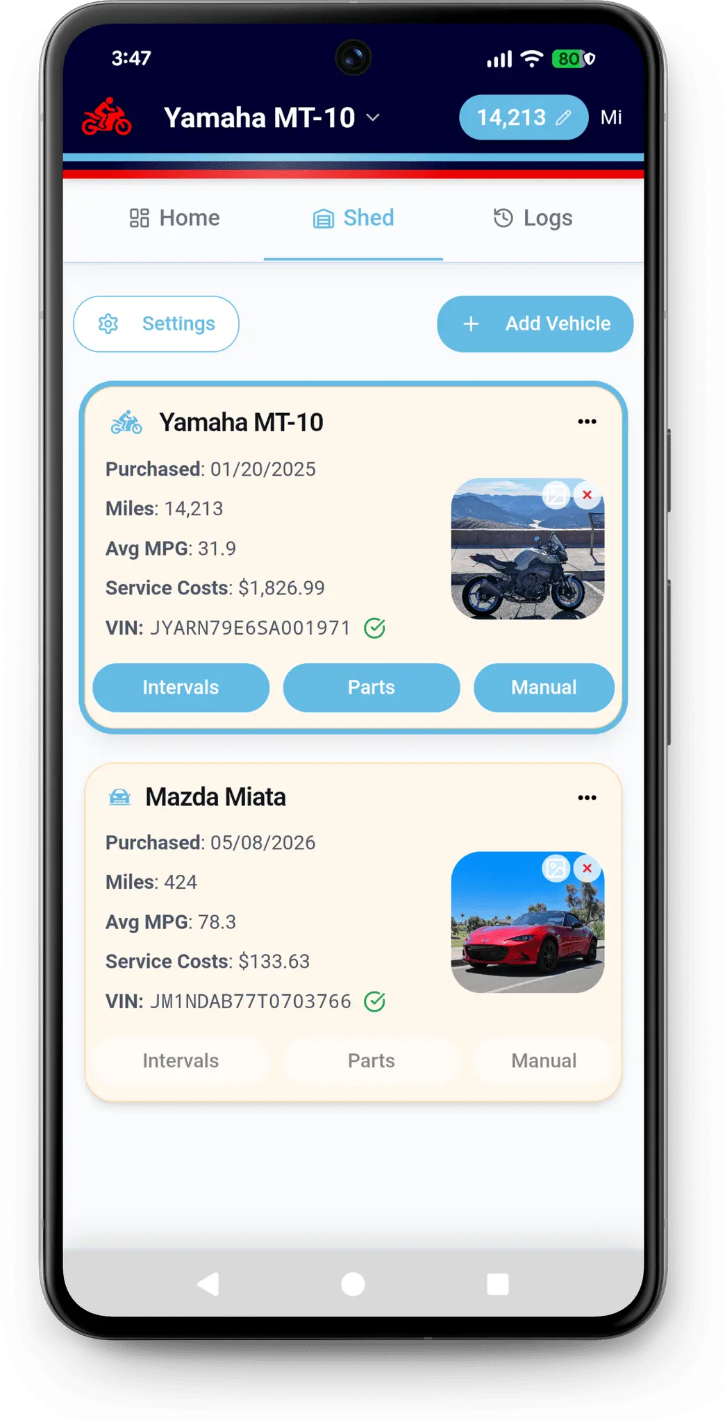 Screenshot 2 of Moto Shed: Motorcycle Maintenance