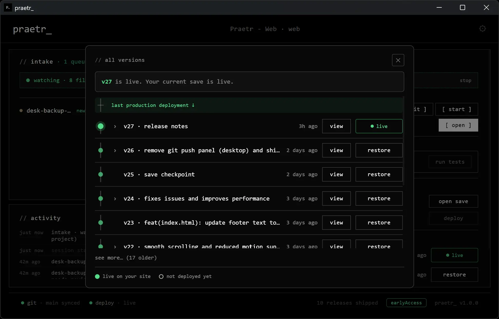 Screenshot 5 of praetr