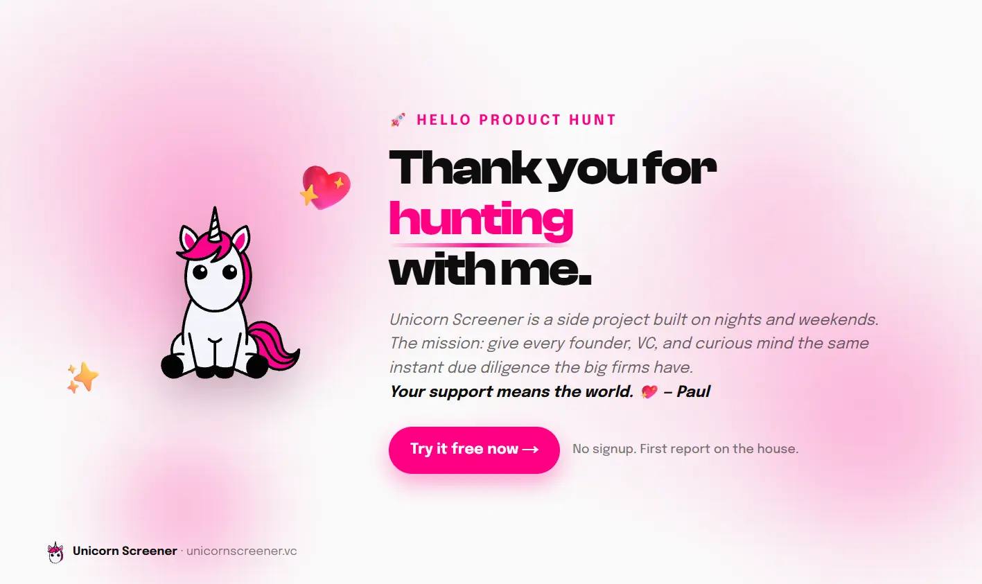 Screenshot 2 of Unicorn Screener