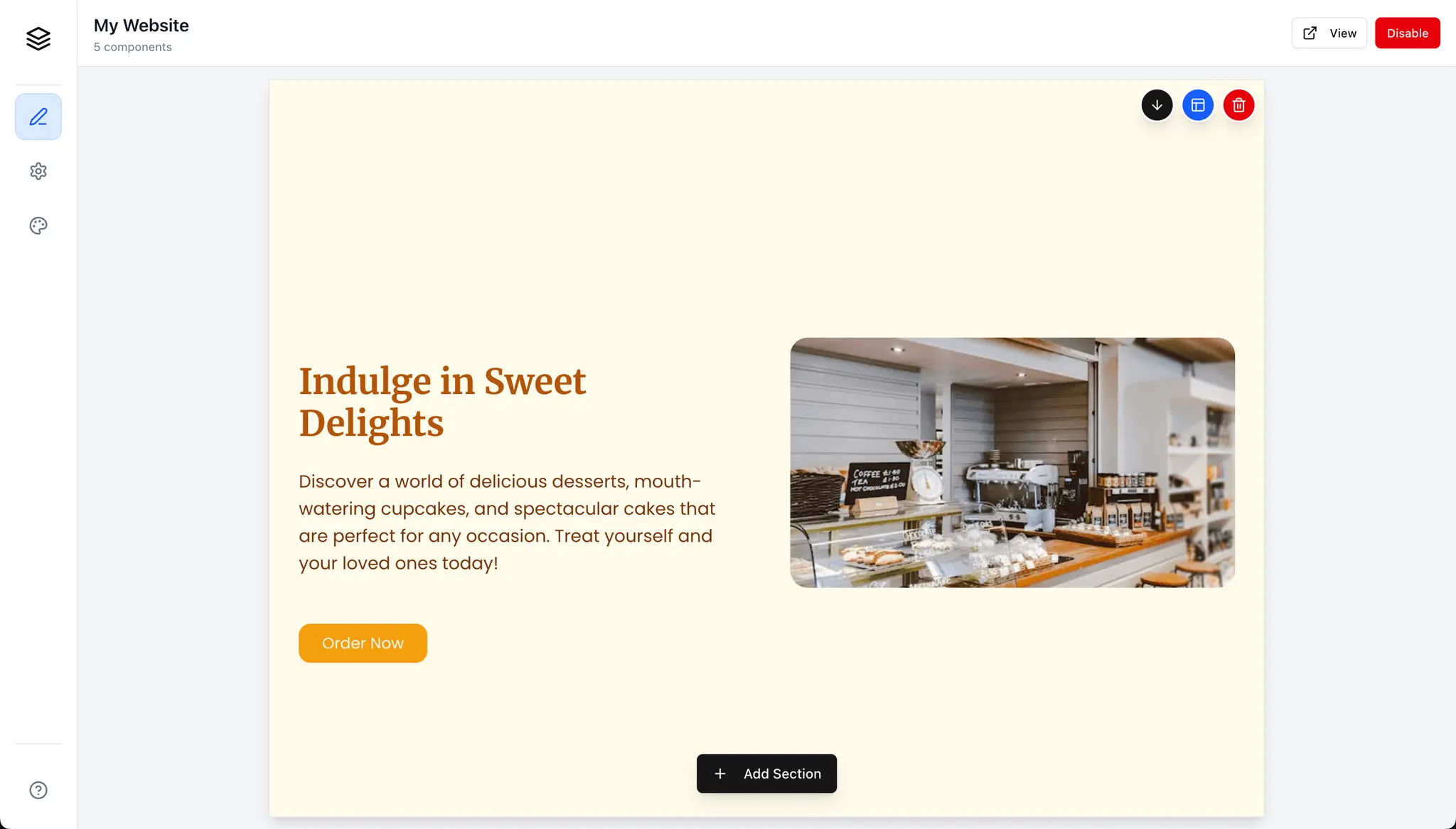Screenshot 1 of ZenPage - Free Landing Page Builder 🚀