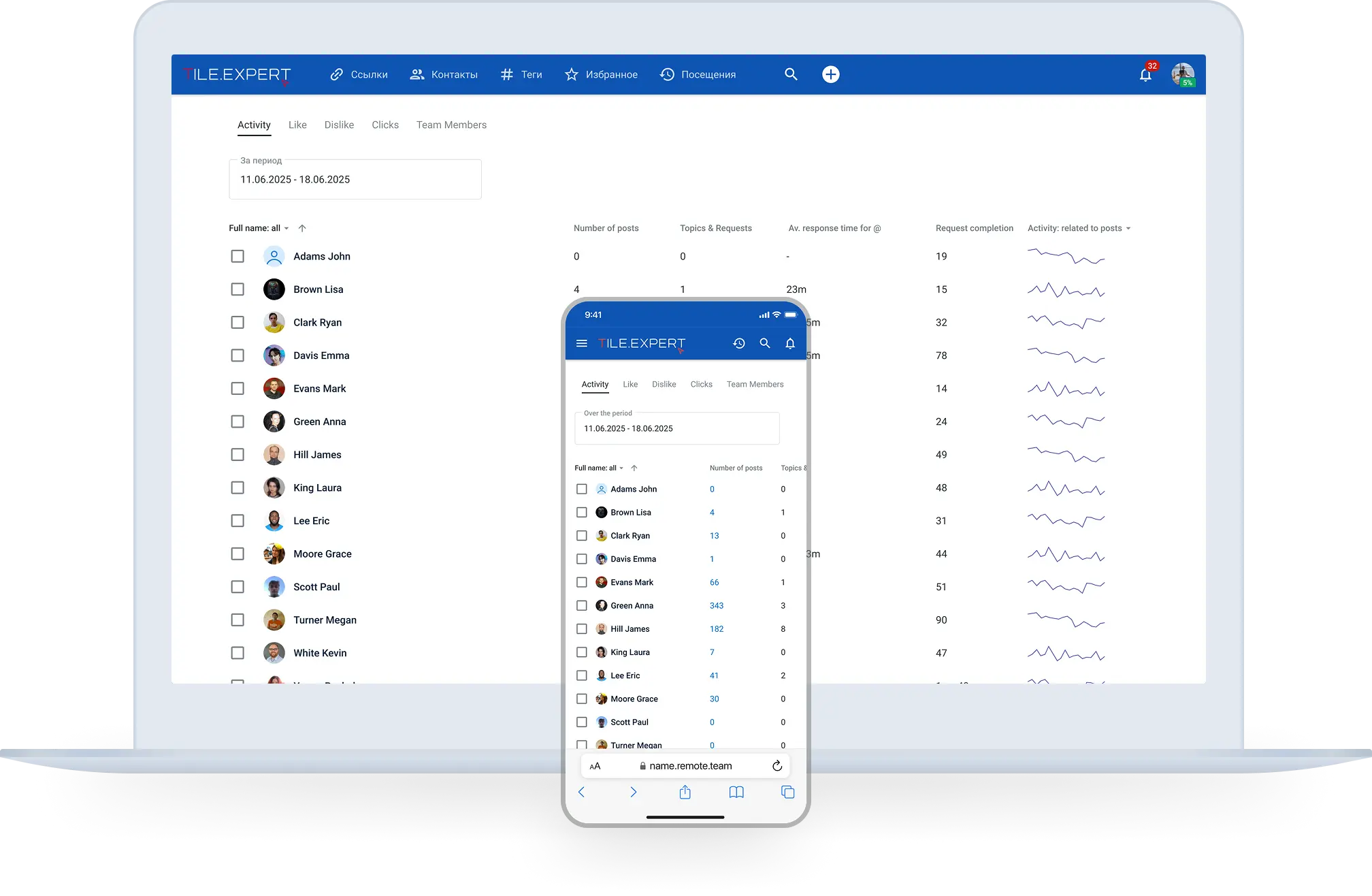 Screenshot 3 of Remote.Team - chat & taskmanager