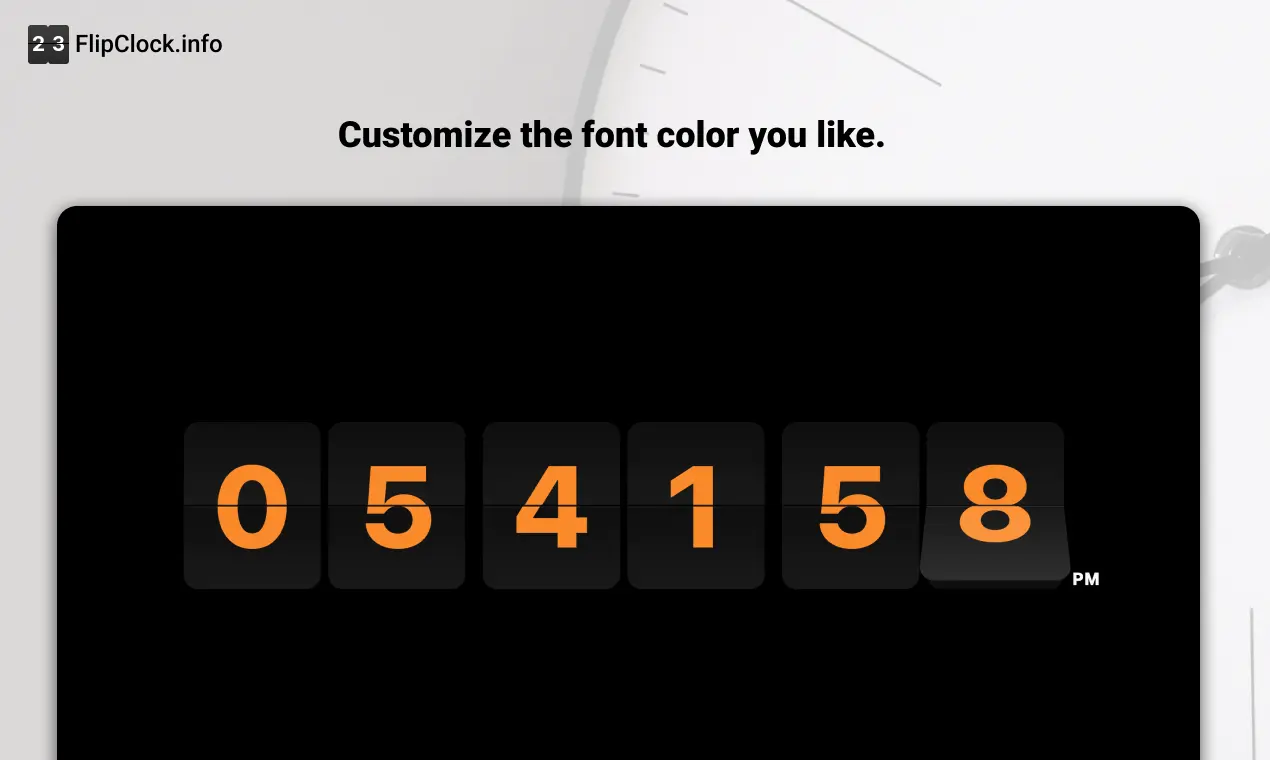 Screenshot 2 of FlipClock | Flip Clock Online