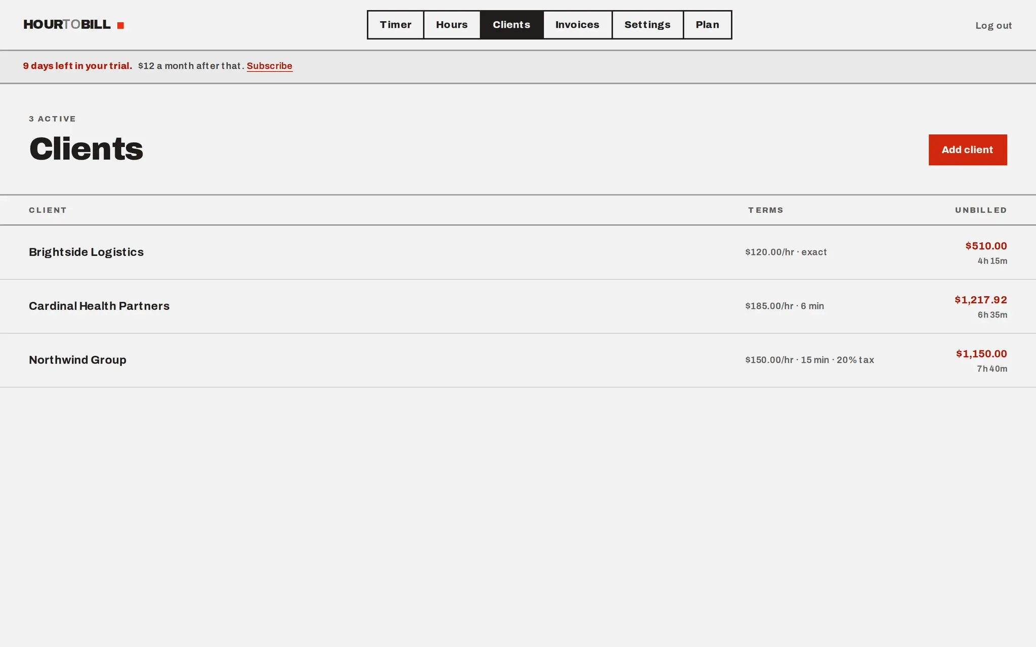 Screenshot 3 of HourToBill