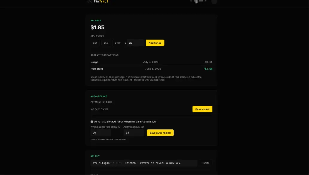 Screenshot 1 of FinTract