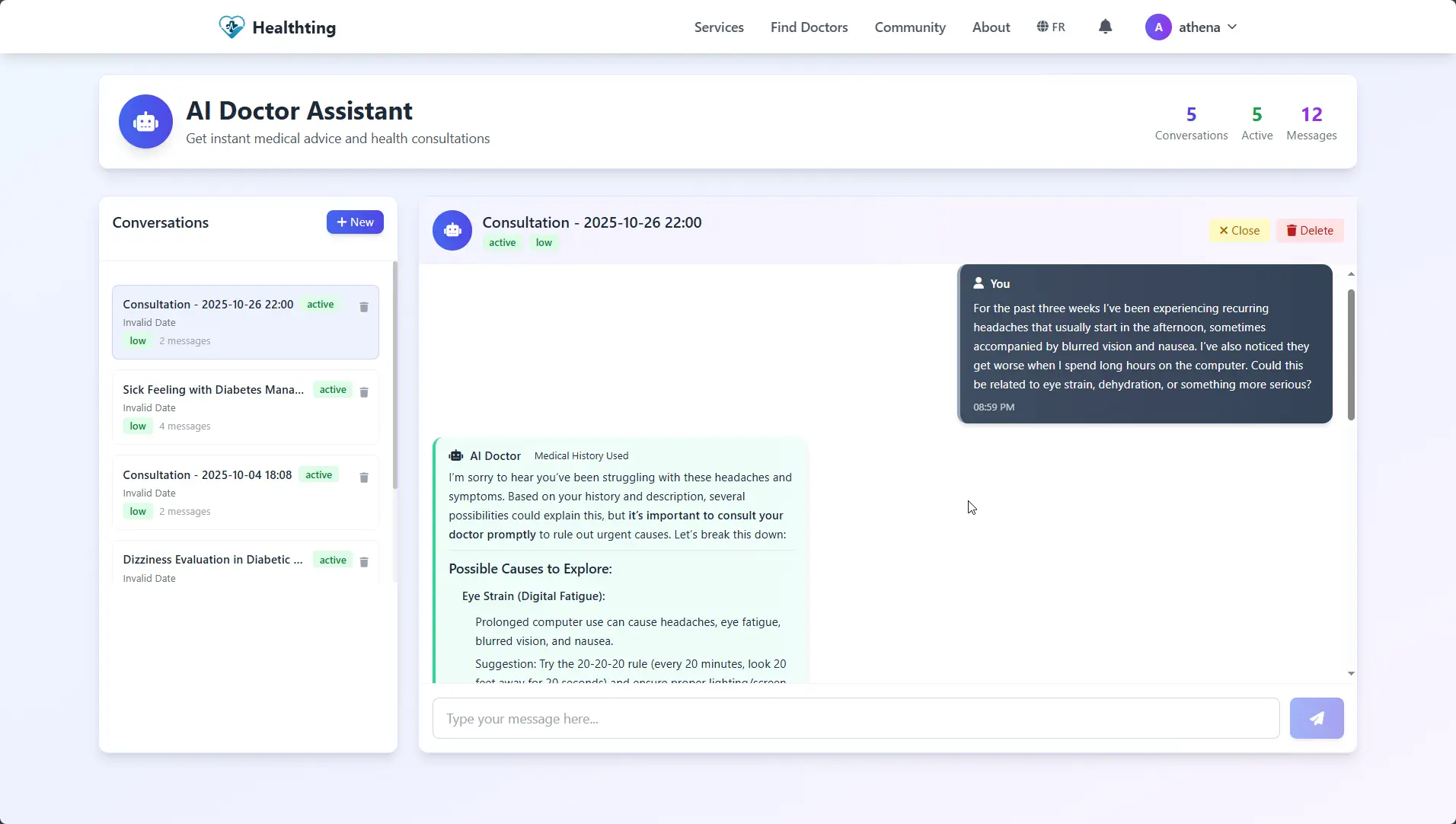 Screenshot 4 of https://www.healthting.com/