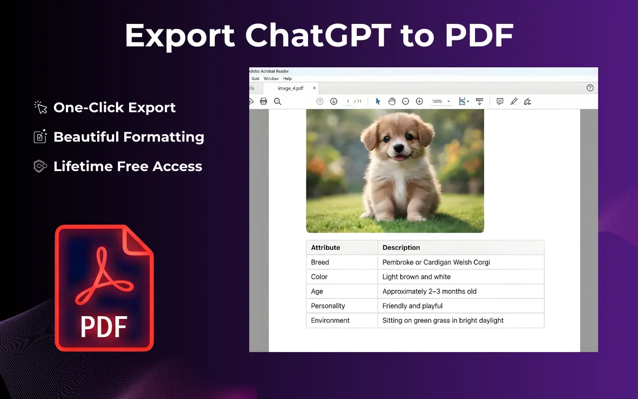 Screenshot 5 of Export ChatGPT Conversation Extension