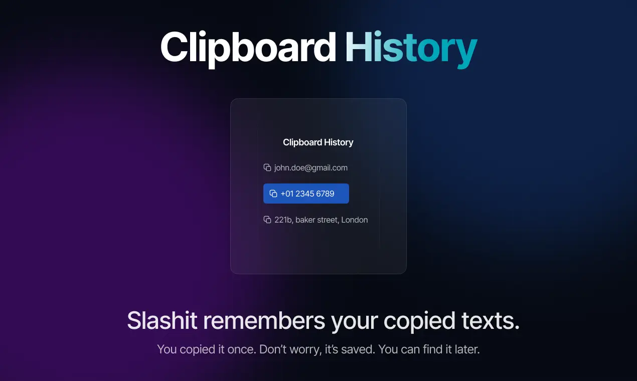 Screenshot 1 of Slashit App