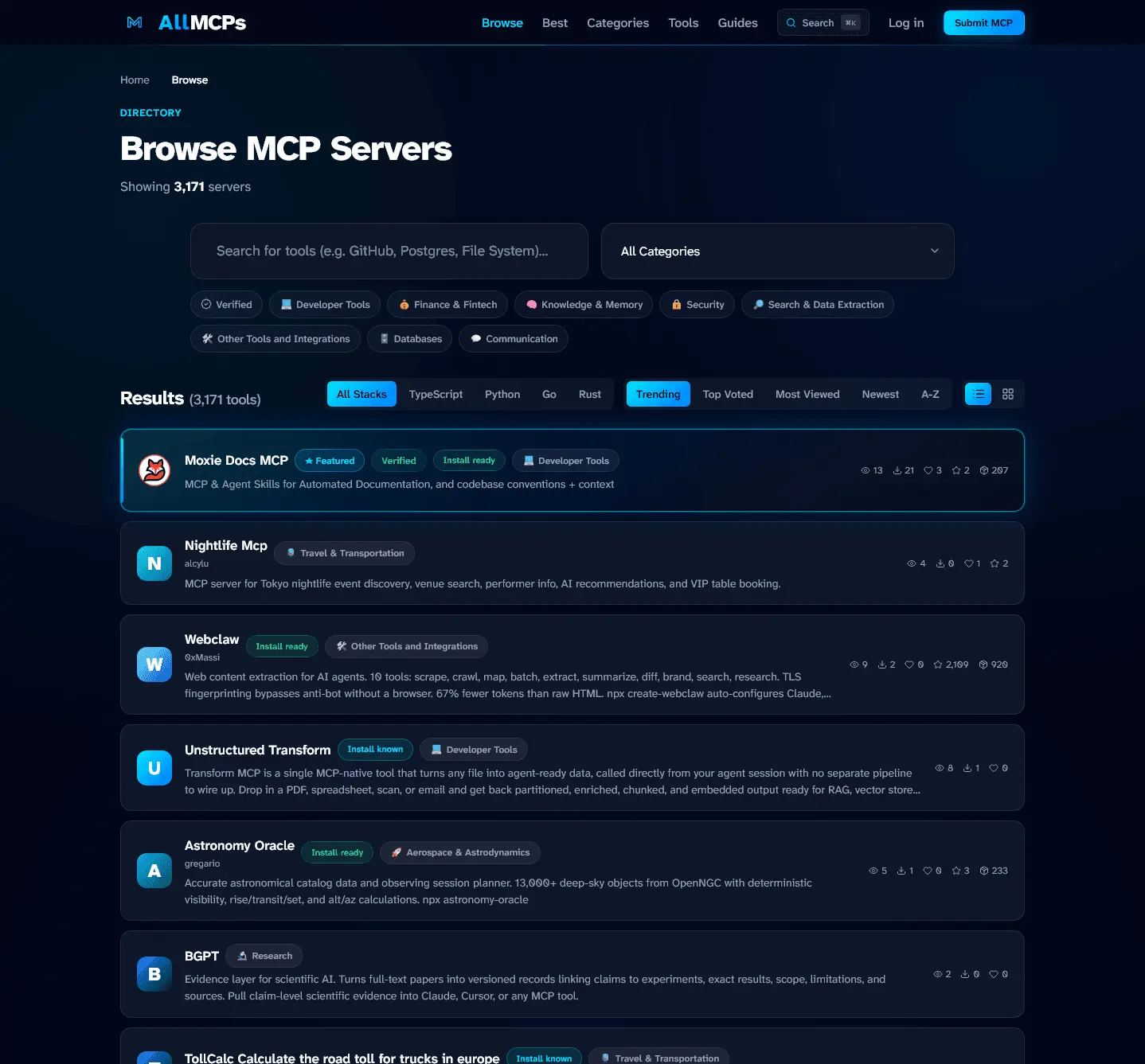 Screenshot 2 of AllMCPs