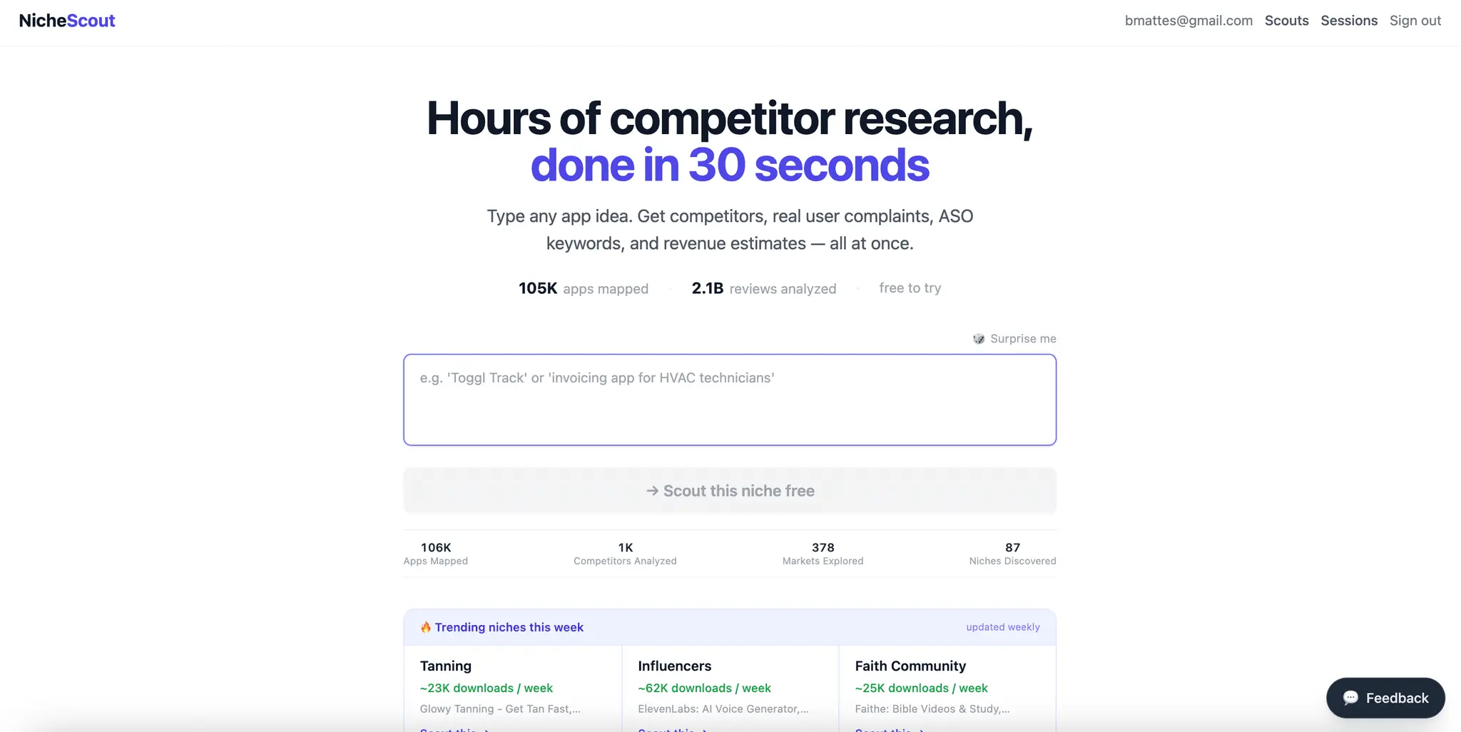 Screenshot 4 of NicheScout