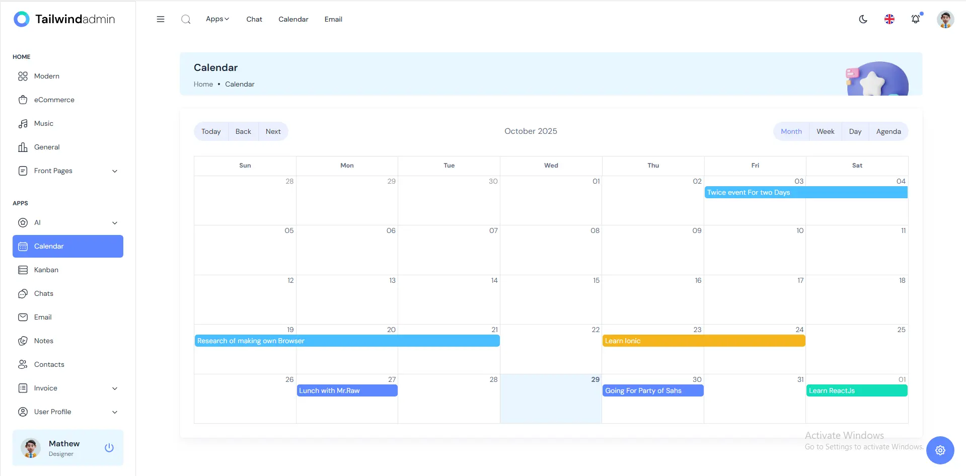 Screenshot 6 of Tailwindadmin