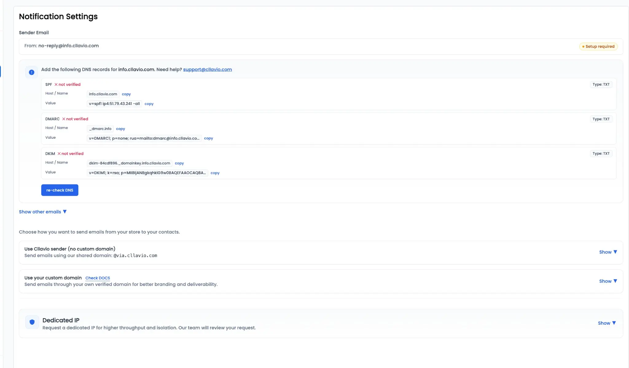 Screenshot 1 of Cllavio — Email Marketing & SMTP API