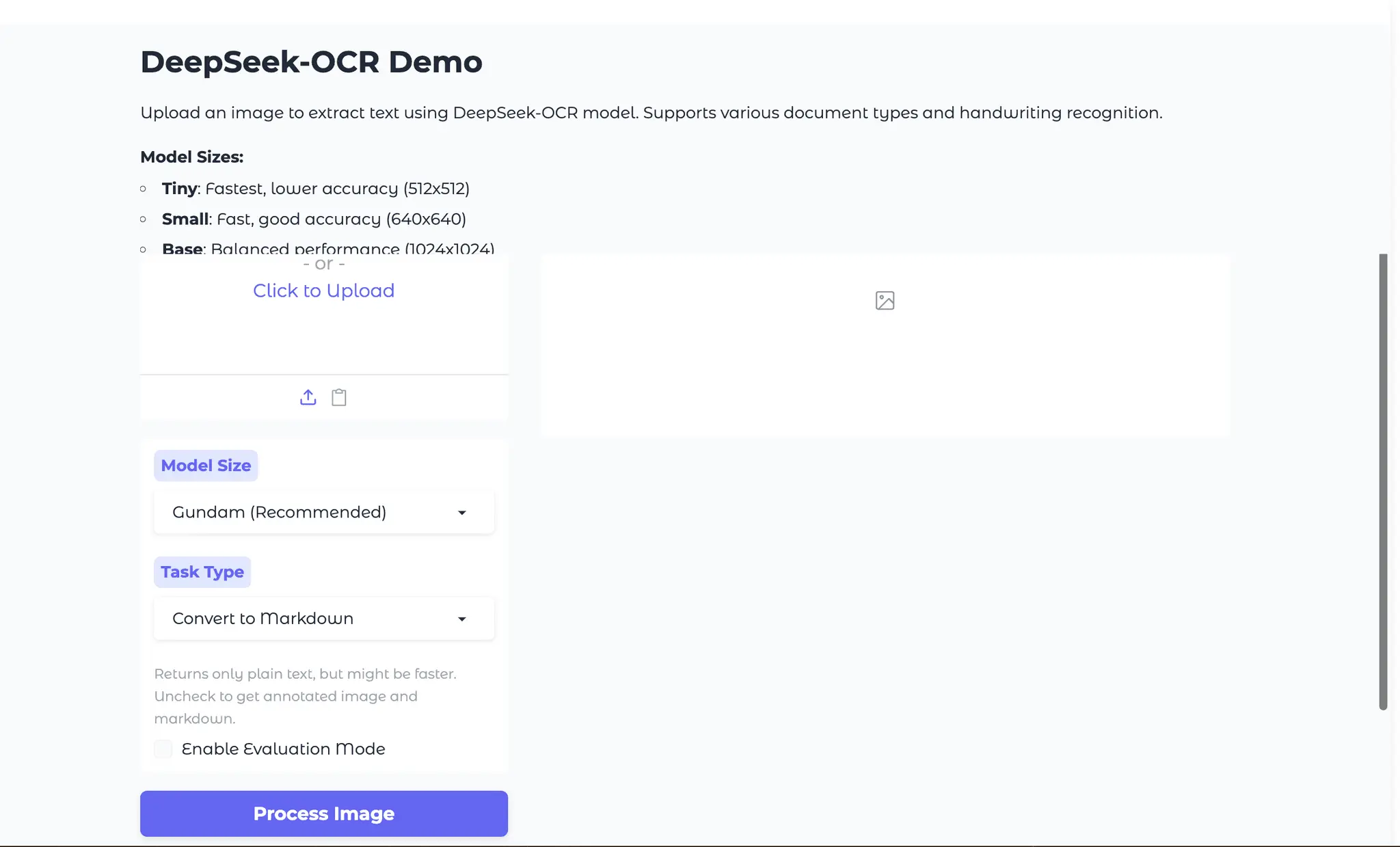 Screenshot 1 of DeepSeek OCR