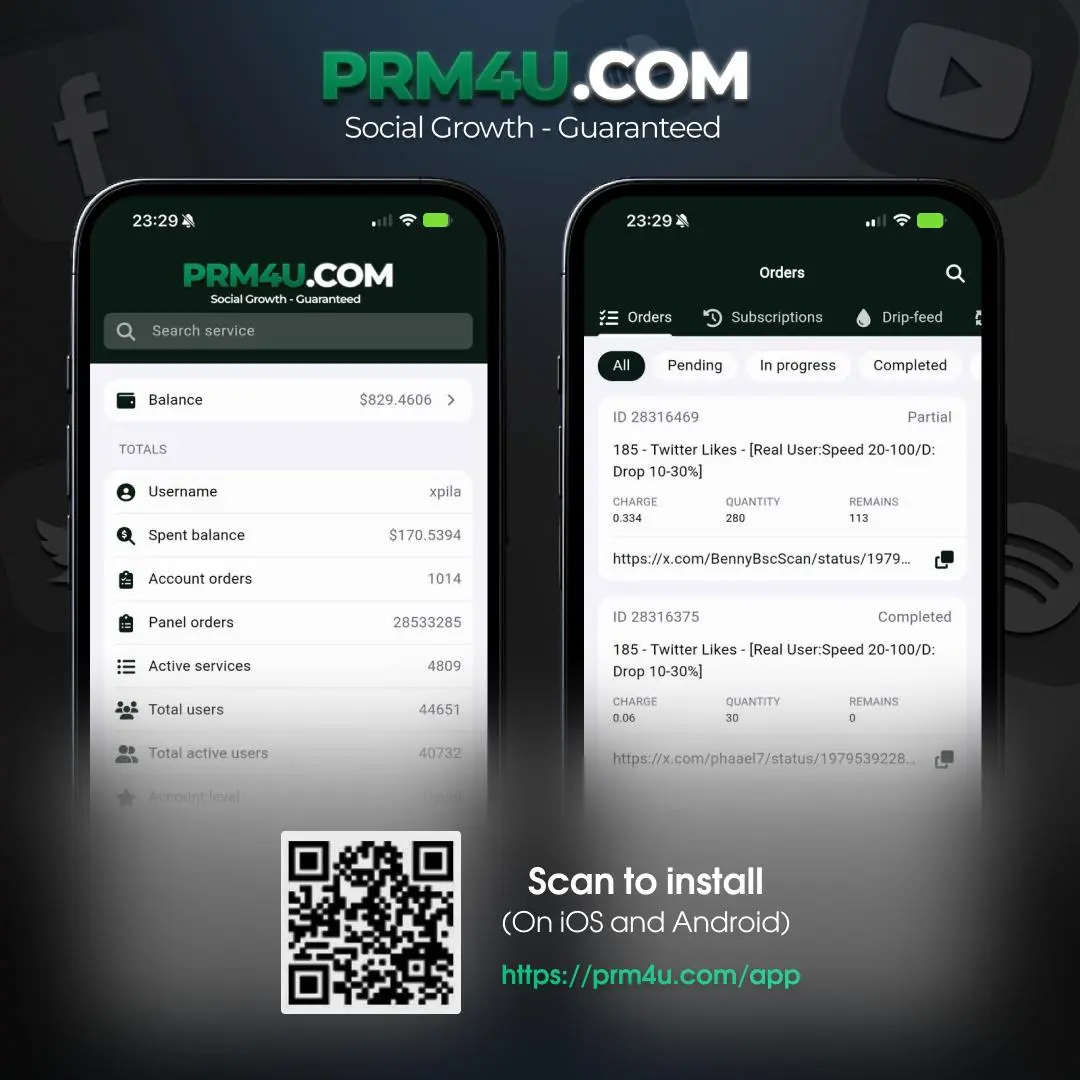 Screenshot 2 of PRM4U SMM Panel