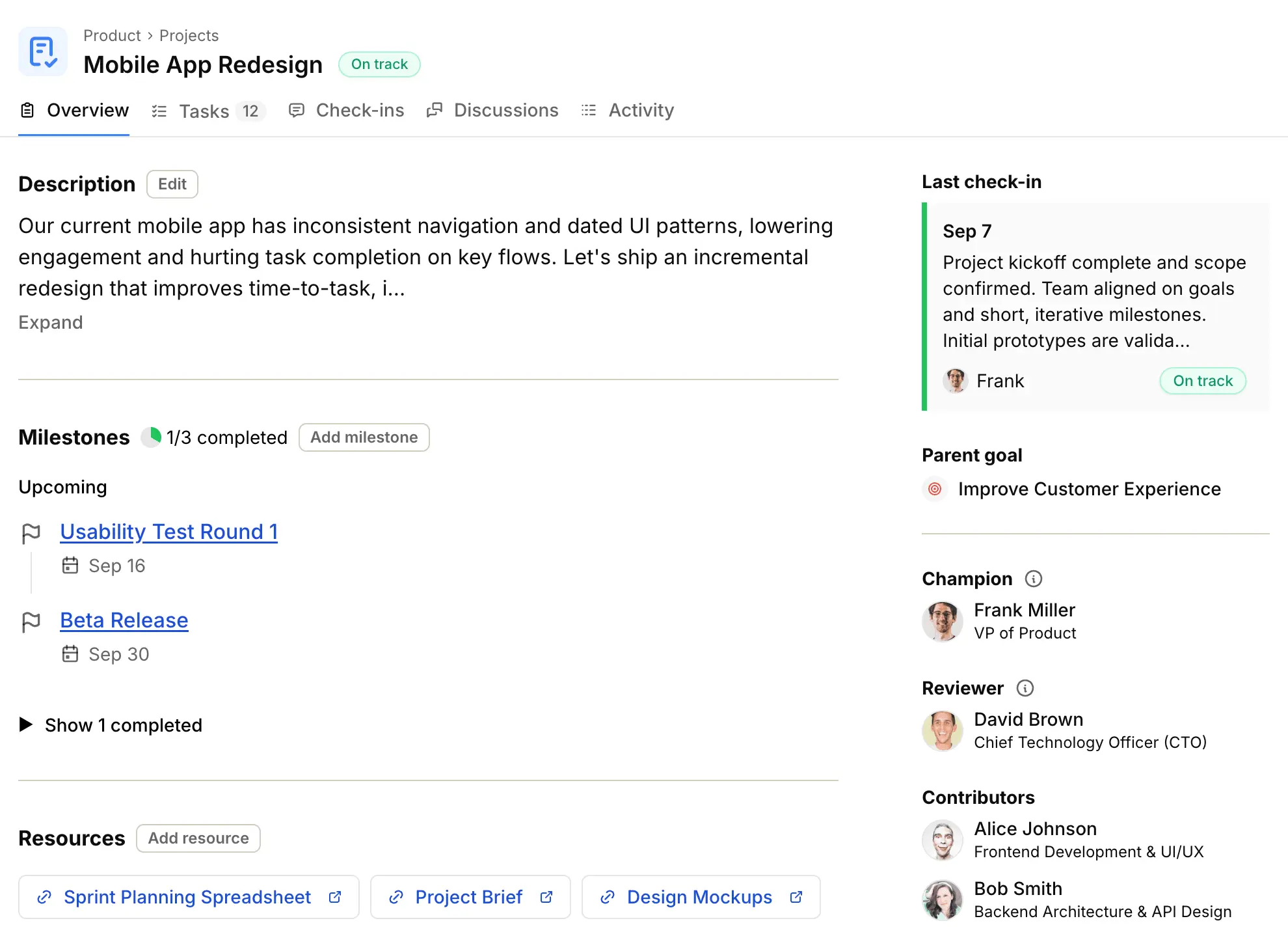 Screenshot 3 of Operately