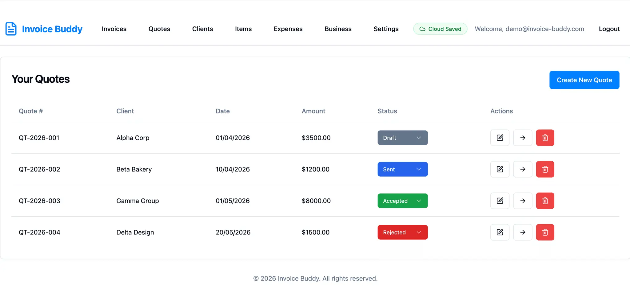 Screenshot 3 of Invoice Buddy