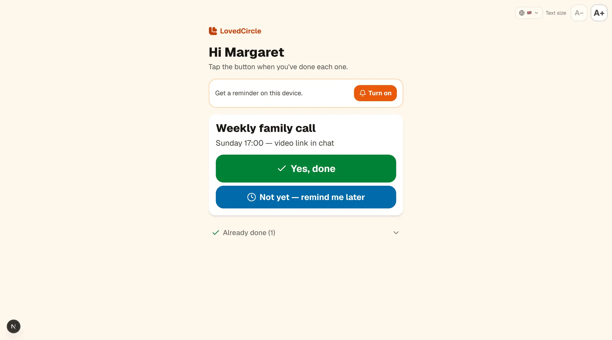 Screenshot 2 of LovedCircle