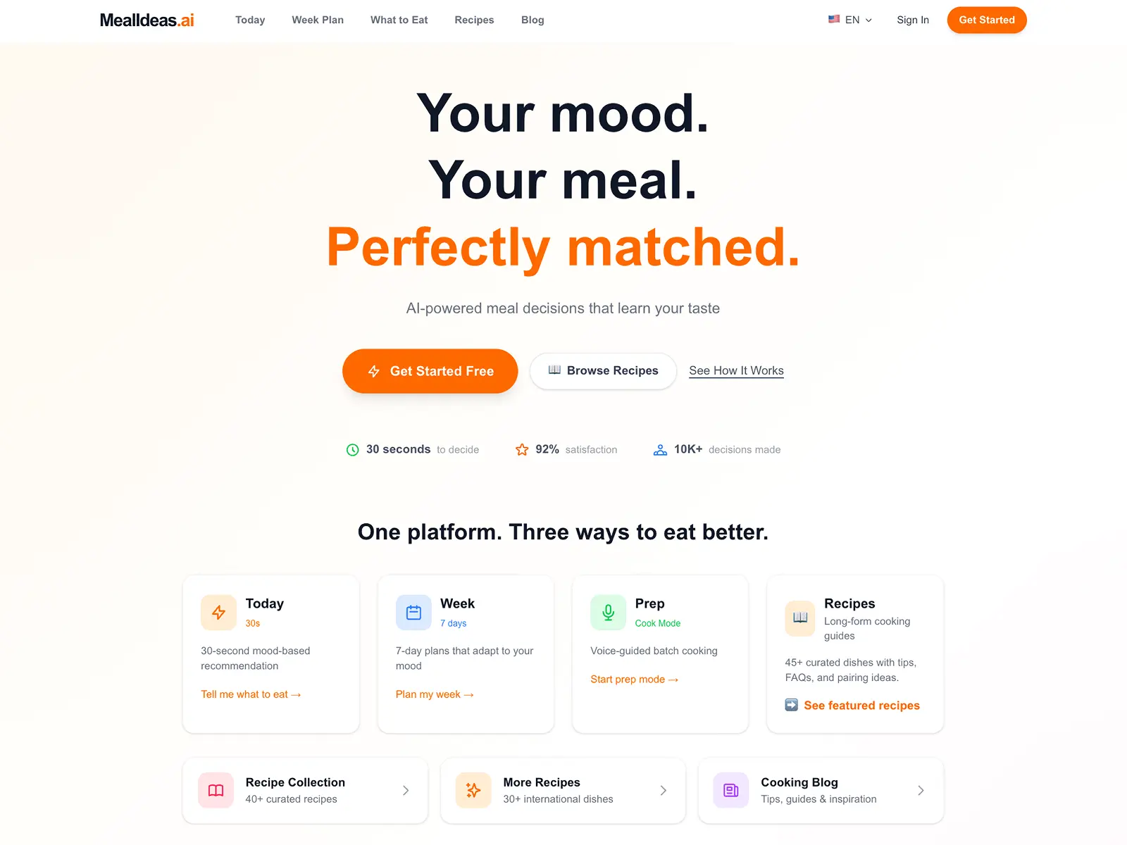 Screenshot 1 of mealideas