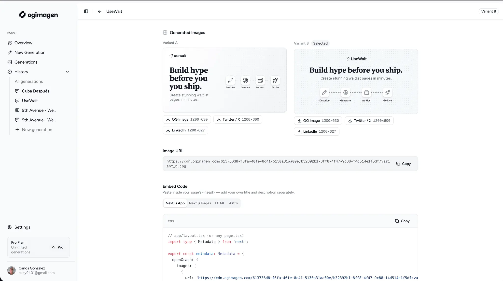 Screenshot 2 of OGImagen
