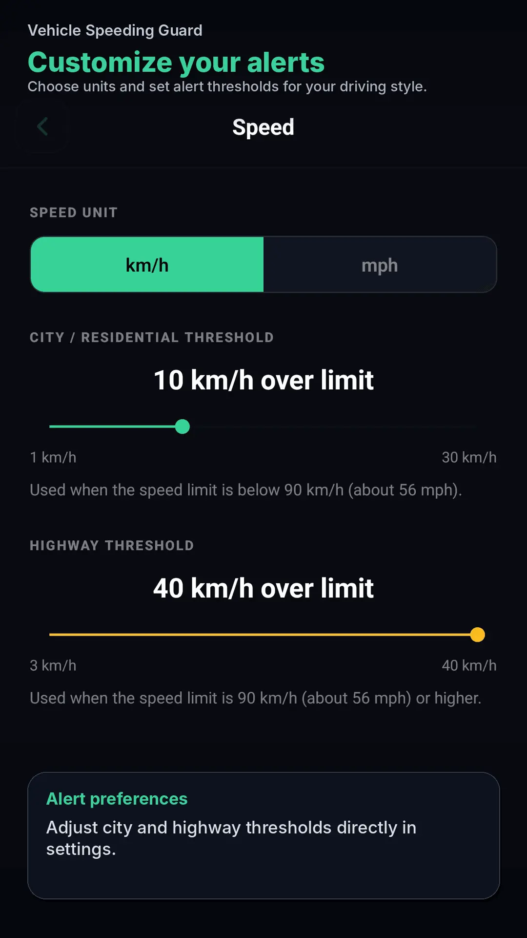 Screenshot 6 of Vehicle Speeding Guard