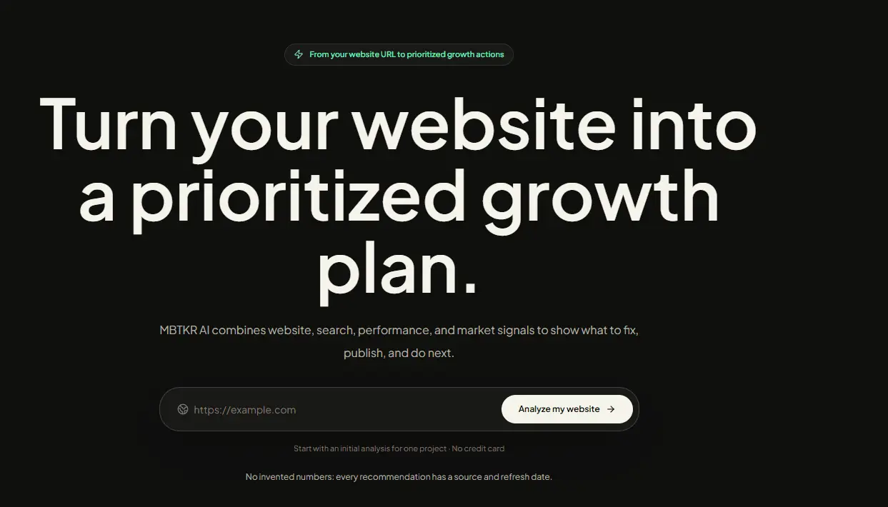 Screenshot 1 of MBTKR AI