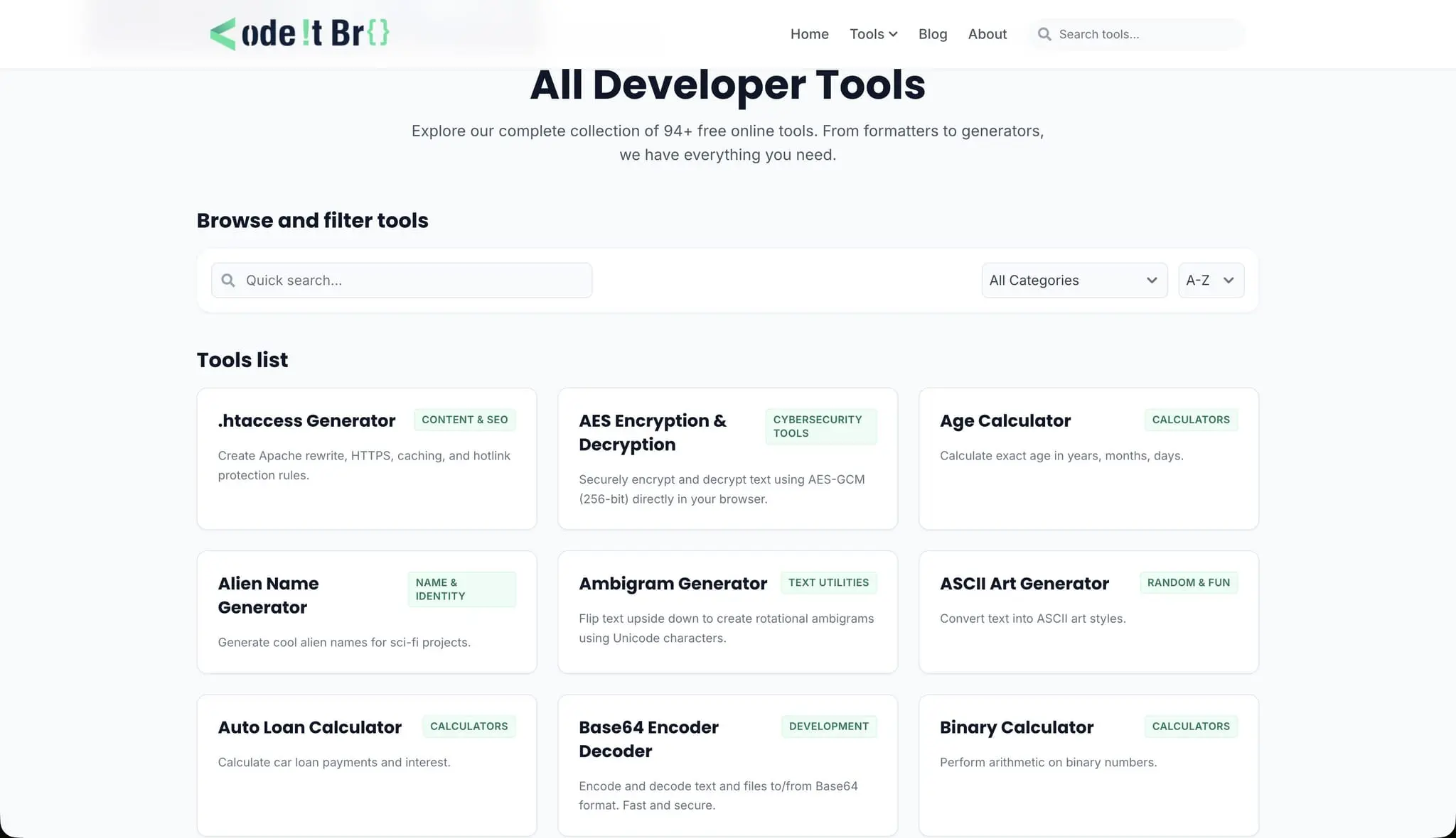 Screenshot 2 of CodeItBro - Free Online Developer Tools
