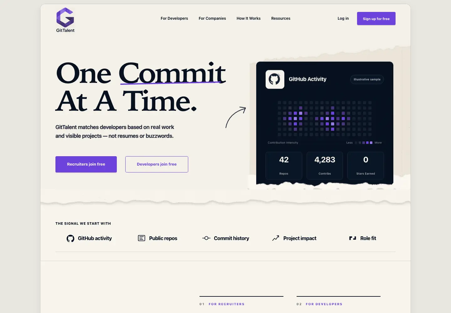 Screenshot 1 of GitTalent