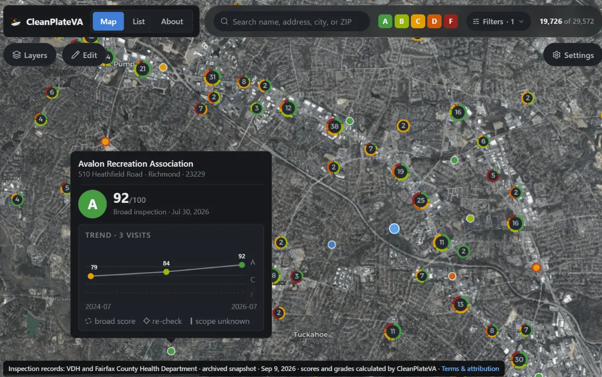Screenshot 3 of CleanPlateVA