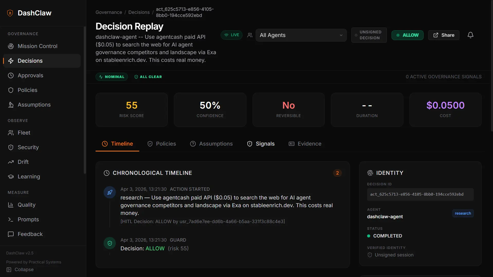 Screenshot 7 of DashClaw