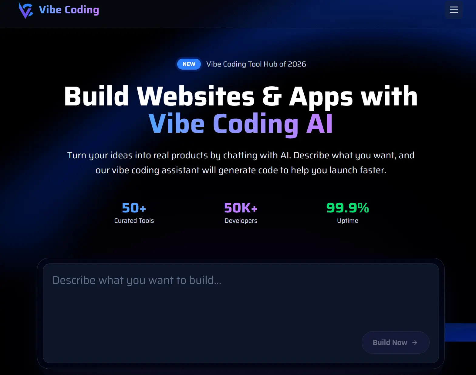 Screenshot 1 of Vibe Coding