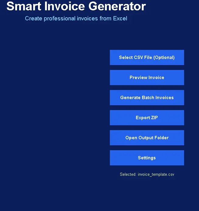 Screenshot 1 of Smart Invoice Generator