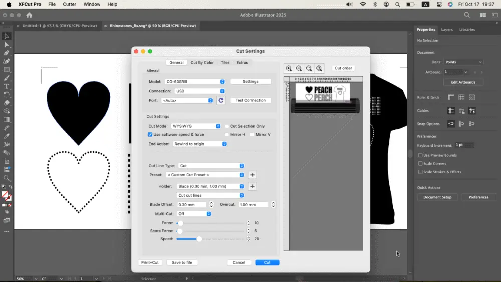 Screenshot 8 of XFCut Pro Vinyl Cutter Software Plugin