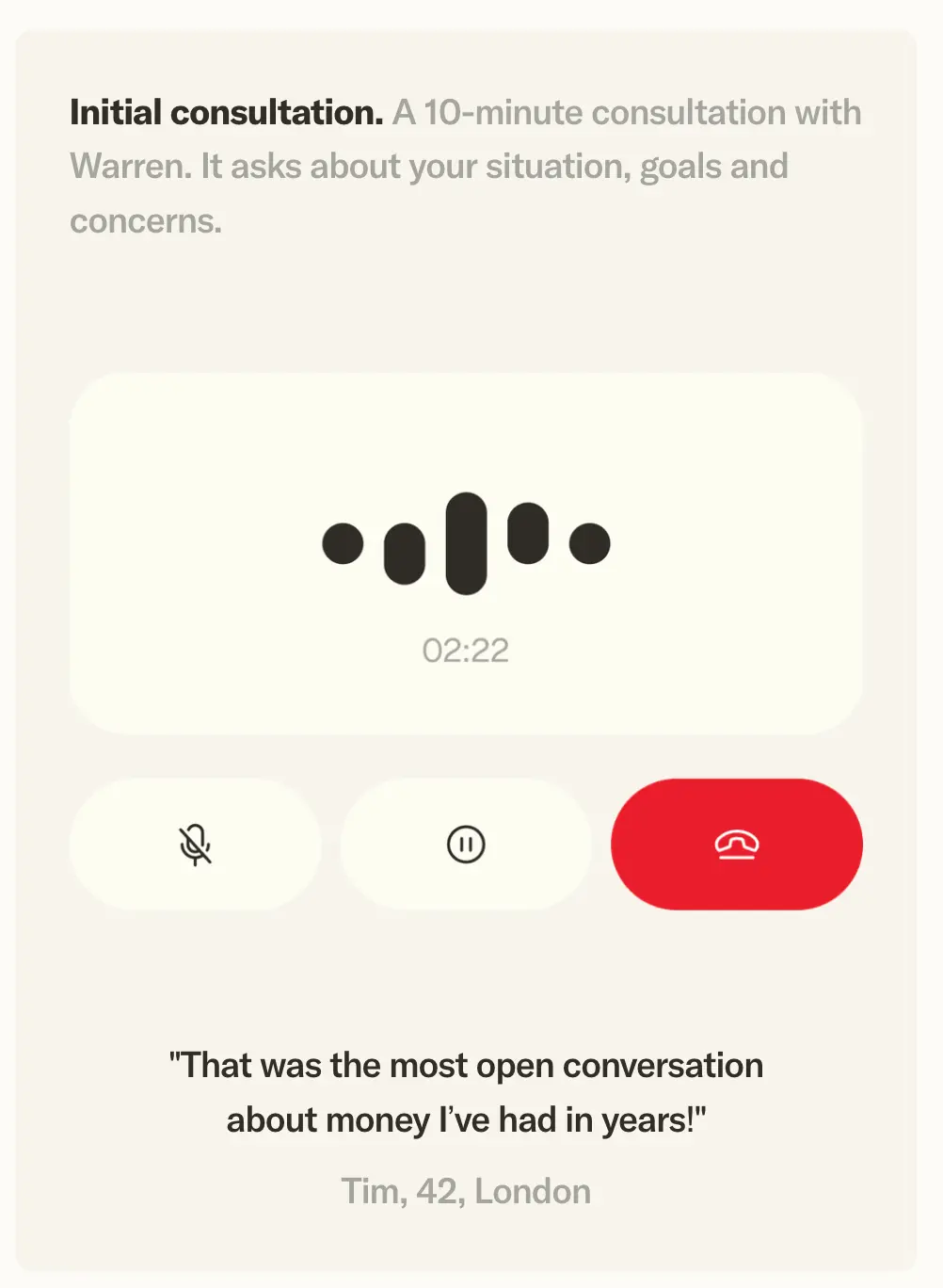 Screenshot 2 of Warren | Your AI Financial Planner