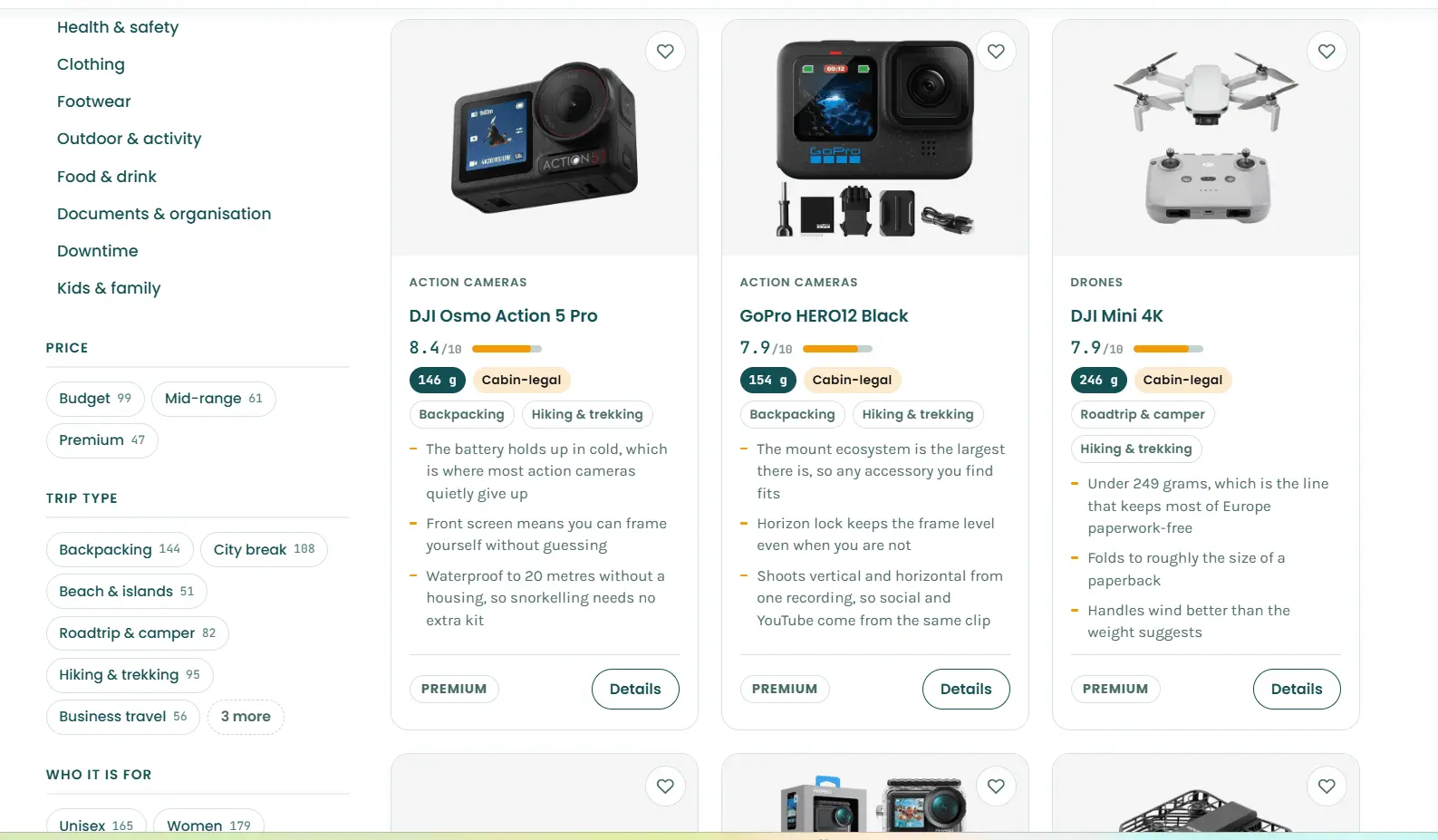 Screenshot 1 of Travel Gear Shop