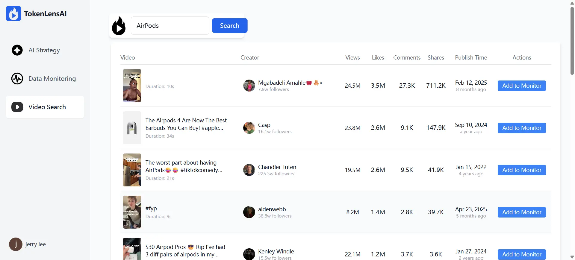 Screenshot 4 of TokenLensAI - AI-powered TikTok Analytic