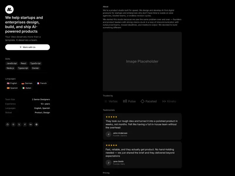 Screenshot 4 of mnml.page