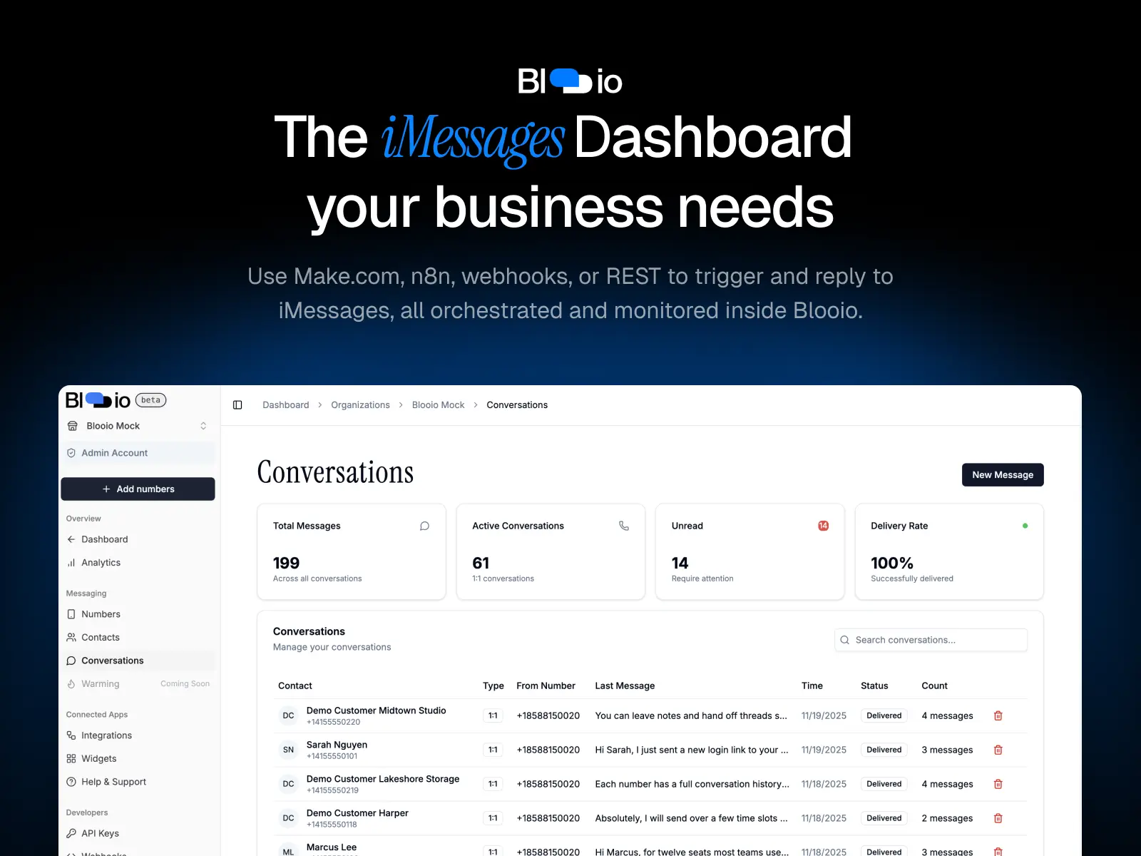 Screenshot 4 of Blooio – blue messages from anywhere
