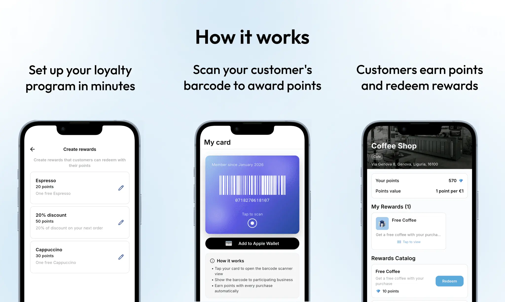 Screenshot 3 of Fedele for business - Loyalty program