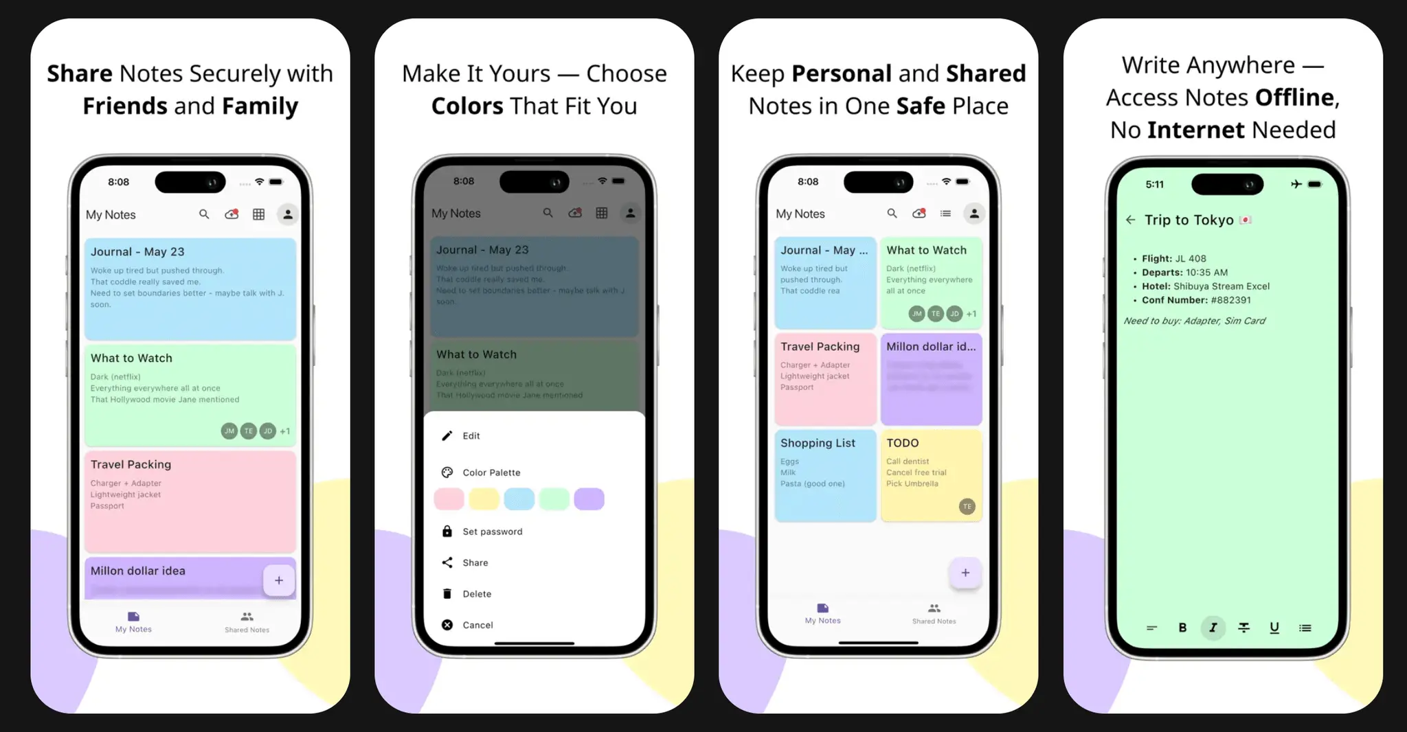 Screenshot 1 of Shared Notes