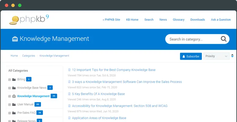 Screenshot 4 of PHPKB
