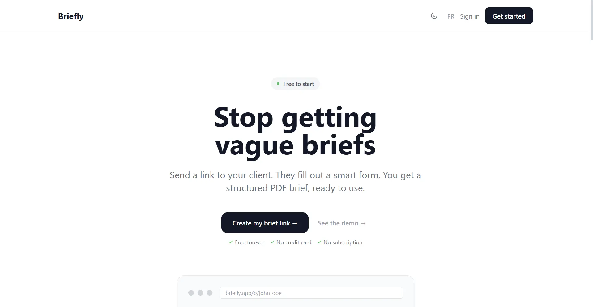 Screenshot 1 of Briefly