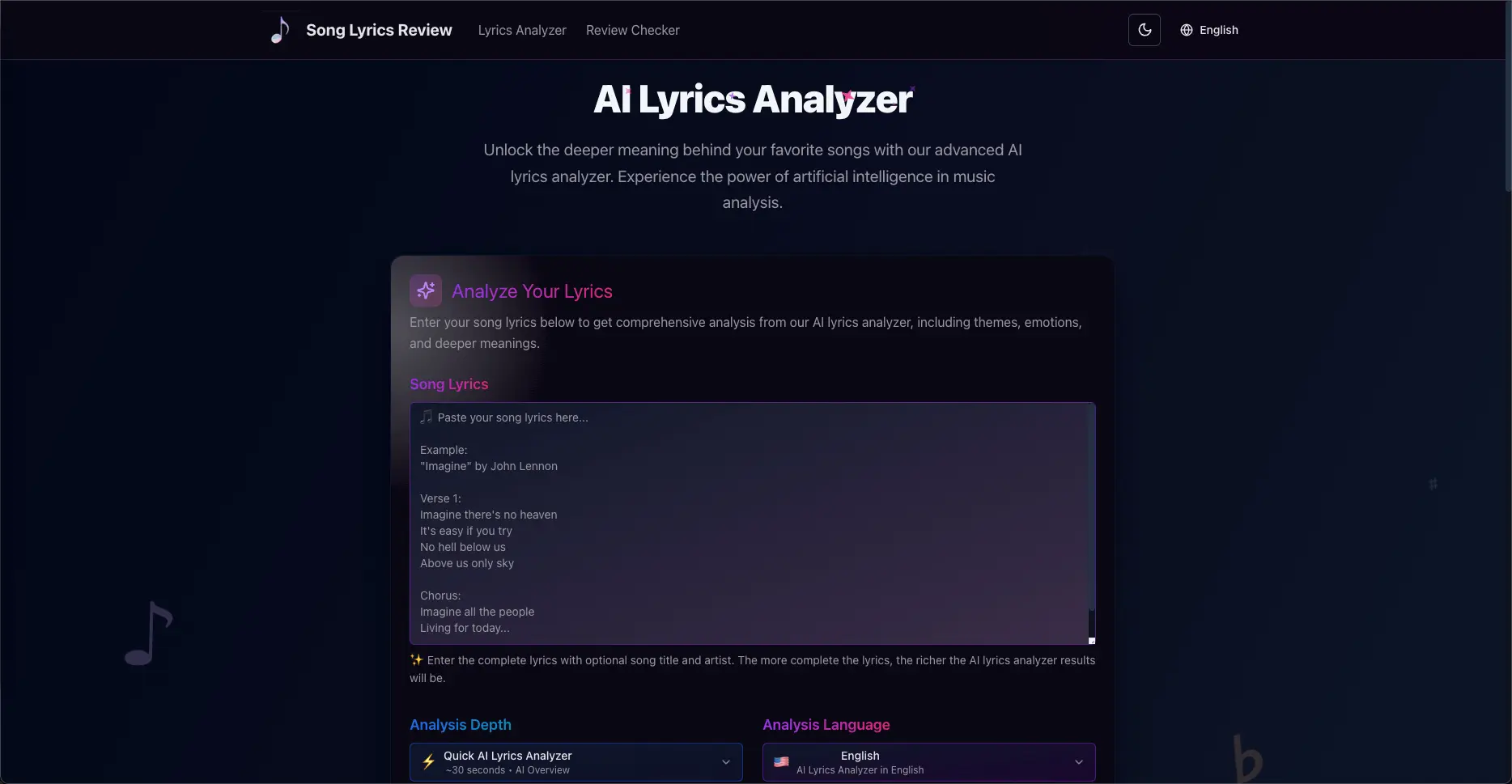 Screenshot 2 of Song Lyrics Review